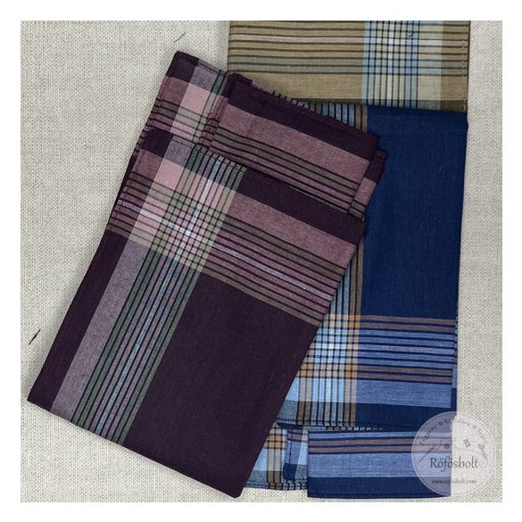 Férfi zsebkendő: bordó, sötétkék, barna