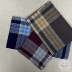 Férfi zsebkendő: indigókék, barna, bordó