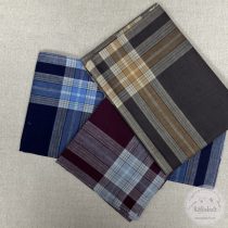 Férfi zsebkendő: indigókék, barna, bordó