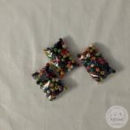 Színes fa golyó, vegyes 