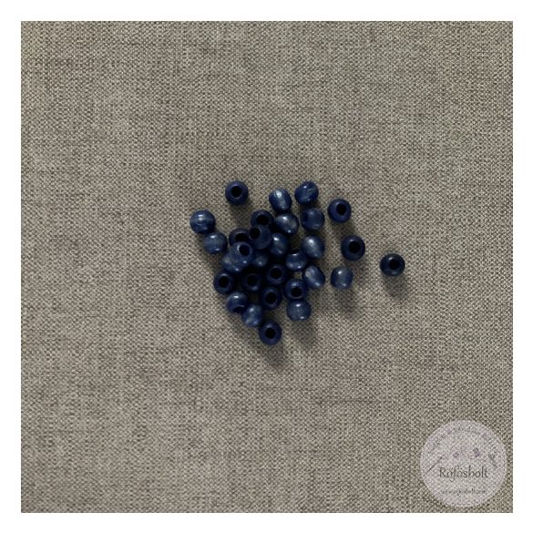 Farmerkék fa golyó, 10 mm