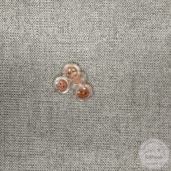 Áttetsző szélű, narancs közepű