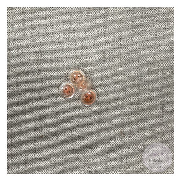 Áttetsző szélű, narancs közepű