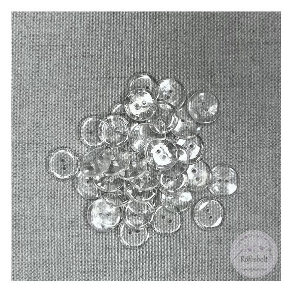 Átlátszó, nagy ágynemű gomb