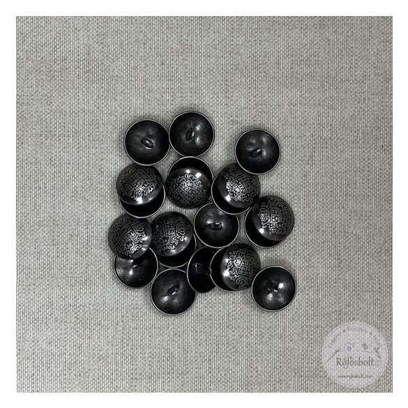 Alulhurkolt, címeres, sötét ezüst (g109)