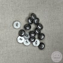 Alulhurkolt, peremes vasmacska, sötét ezüst (g111)