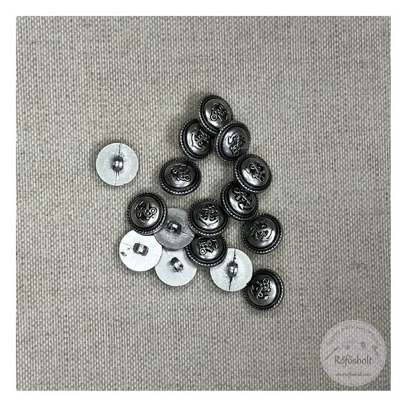 Alulhurkolt, peremes vasmacska, sötét ezüst (g111)