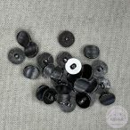 Alulhurkolt, csíkos hatású, homorú gomb (g112)