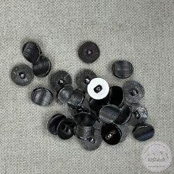 Alulhurkolt, csíkos hatású, homorú gomb (g112)