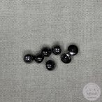 Alulhurkolt, sötét ezüst, félgömb (g114)