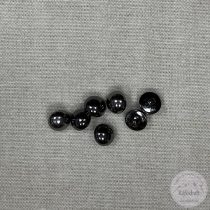 Alulhurkolt, sötét ezüst, félgömb (g114)