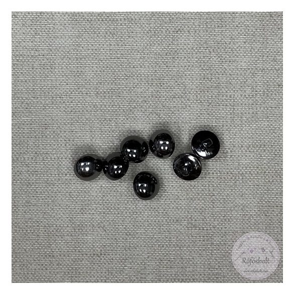 Alulhurkolt, sötét ezüst, félgömb (g114)