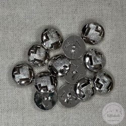 Alulhurkolt, ezüst dísz gomb (g116)