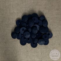 Alul hurkolt, sötétkék, feliratos gomb (g14)