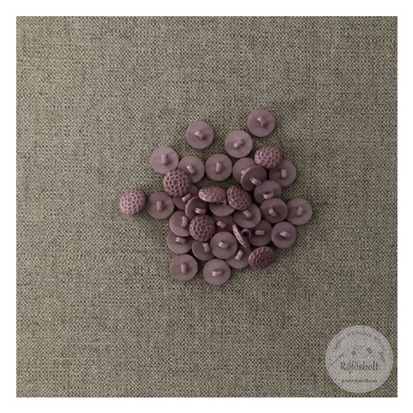 Alul hurkolt, púder rózsa, kis vonalkák a színén (g17a)