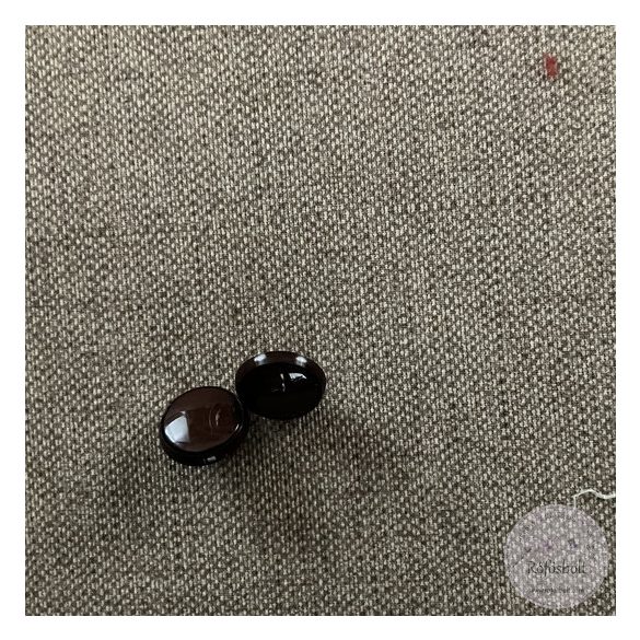 Alul hurkolt, szürke-fekete, színén ovális karika