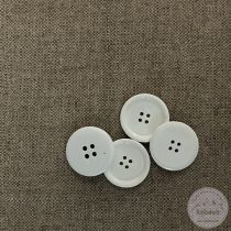 Hófehér, kiemelkedő peremű