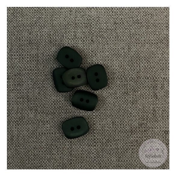 Csillogó zöld, színén domború