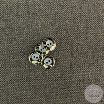 Arany szél, fehér közép