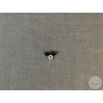 Alul hurkolt, fekete-arany dísz gomb