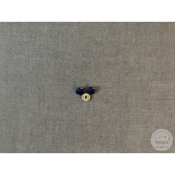 Alul hurkolt, fekete-arany dísz gomb