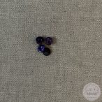 Alul hurkolt, csillogó lila, széles peremű