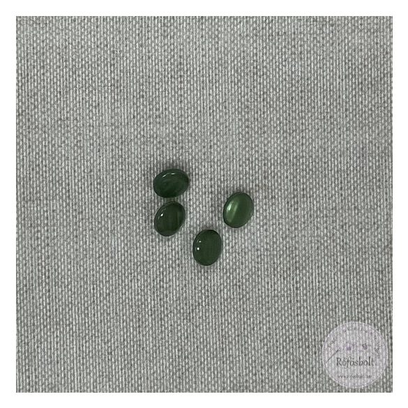 Alul hurkolt, csillogó zöld, inggomb (g94)