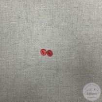 Fáradt piros, színe nem sima, két lyukú