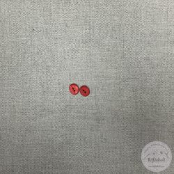 Fáradt piros, színe nem sima, két lyukú