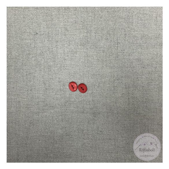 Fáradt piros, színe nem sima, két lyukú