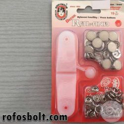 Koh-i-Noor Decor Roland: gyöngyházfényű fémpatent beütő eszközzel (12.6mm)