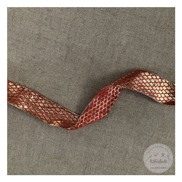 Piros-arany halpikkelyre emlékeztető minta