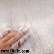 Halványszürke-fehéres 7 cm hosszú műszőrme 20 cm-es csík