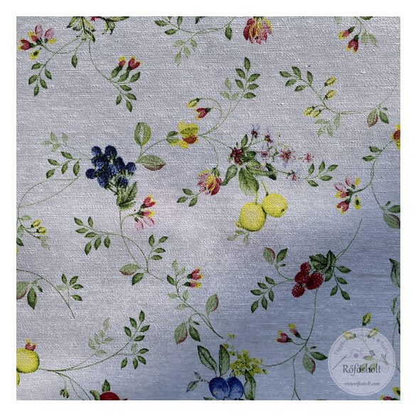 Impregnált viaszos vászon: fehér alapon gyümölcsválogatás