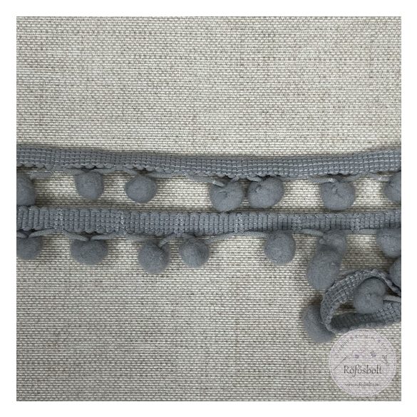 Pompon szalag: iszap szürke