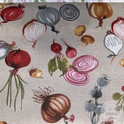   Főzés előtt bézs alapon, 140 cm impregnált viaszos vászon (IV1)