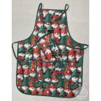   Manósereg kötényen és főzőkesztyűn (zöld ferdepánttal)