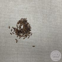 Hengeres kásagyöngy metál barna