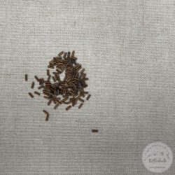 Hengeres kásagyöngy metál barna