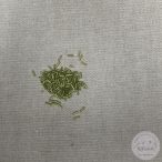 Hengeres kásagyöngy metál zöldben