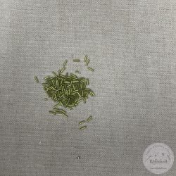 Hengeres kásagyöngy metál zöldben