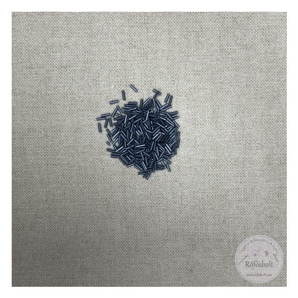 Hengeres kásagyöngy elefánt szürke