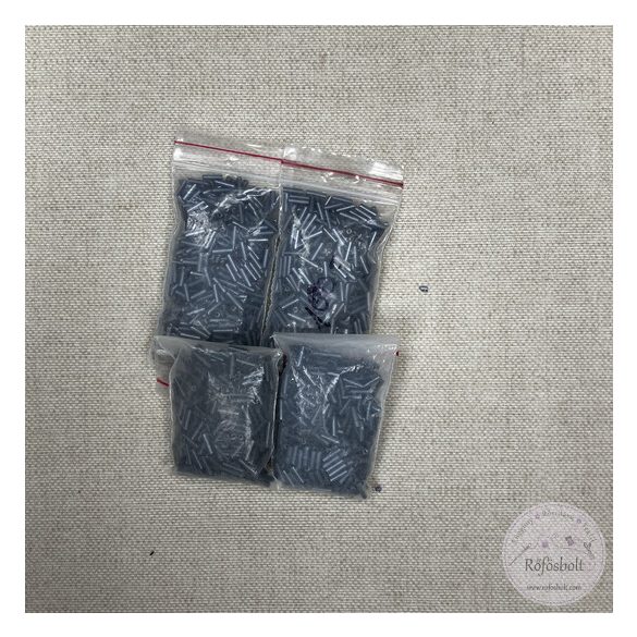 Hengeres kásagyöngy elefánt szürke