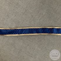 Arany széllel királykék alapon arany vonalkák