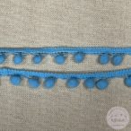 Pompon szalag: babakék