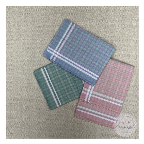 Kockás, női zsebkendő (123)