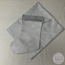 Ezüst asztalközép ünnepi csizmával