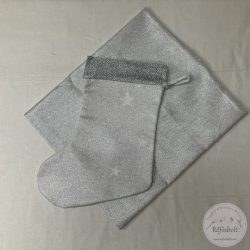 Ezüst asztalközép ünnepi csizmával