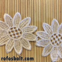 Légcsipke szalag (5 cm széles): fehér (LCS1)