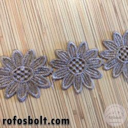 Légcsipke szalag (5 cm széles): szürke(LCS4)